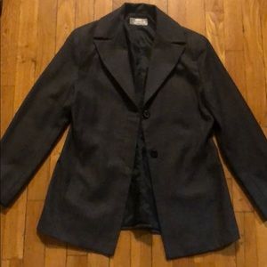 Grey tweed women business jacket